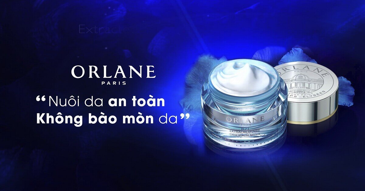 Được chiết xuất hoàn toàn từ nguyên liệu quý trong tự nhiên, Orlane an toàn cho da